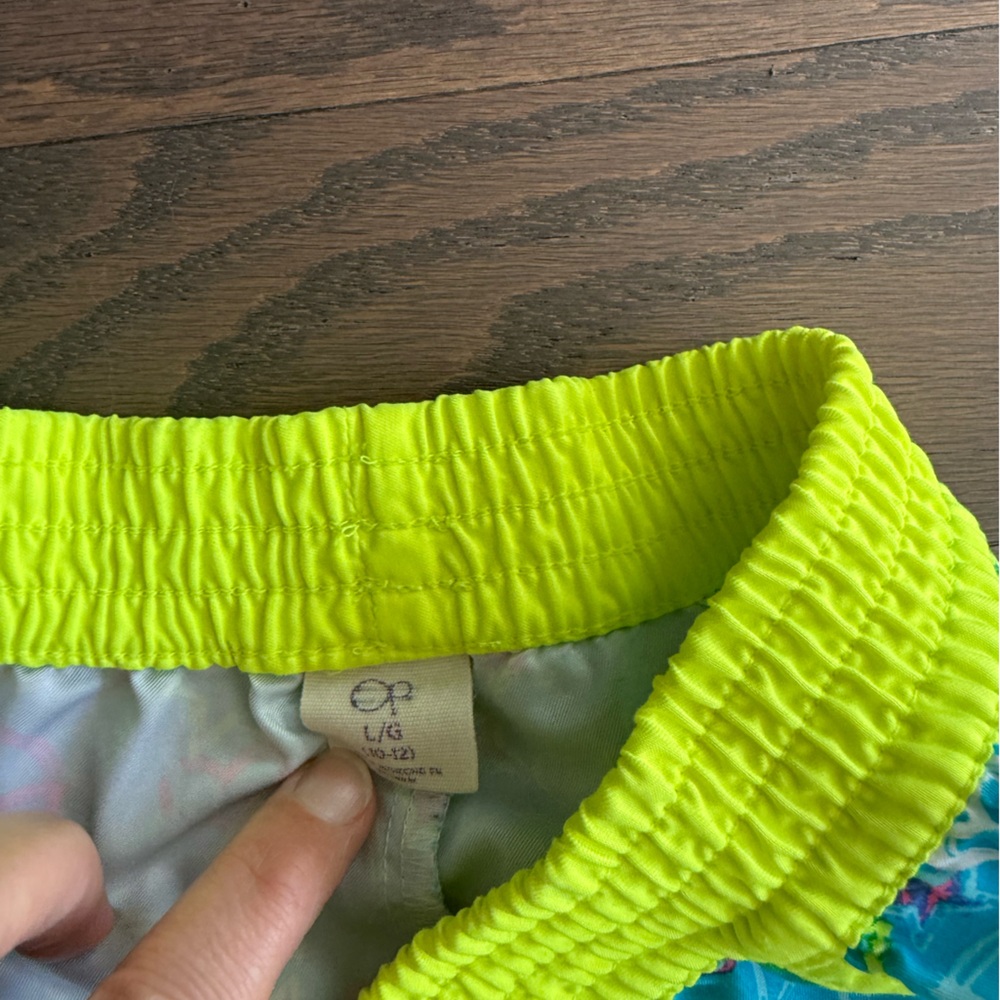 Girls athletic lot Sz Large 10/12 tank top w/bra shorts colorful summer sports - Picture 13 of 16